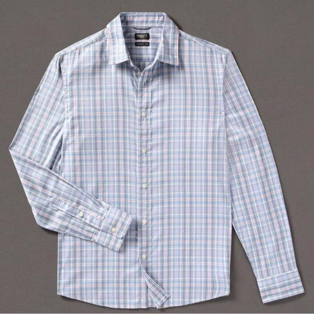 NEW FAHERTY movement shirt in coastal plaid escape